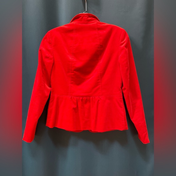 2P Orange Velvet Blazer - Picture 3 of 6